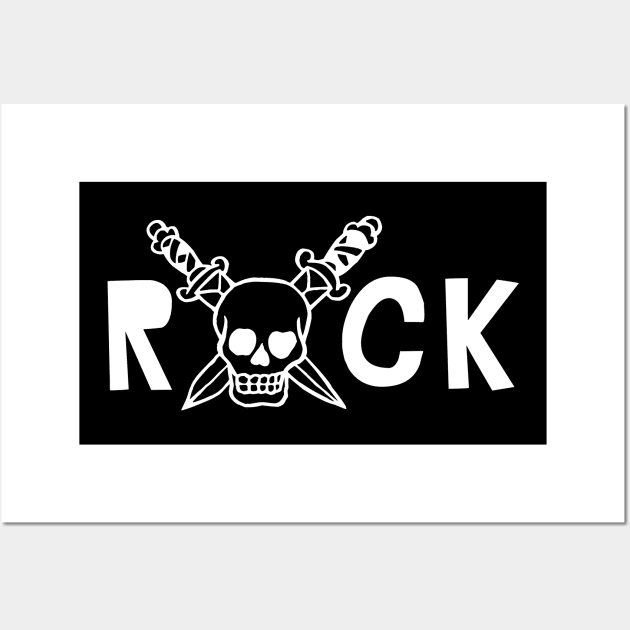rock logo Wall Art by lkn